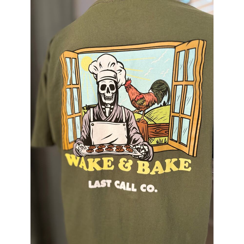 LAST CALL CO. Wake and Bake Tshirt